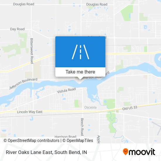 River Oaks Lane East map