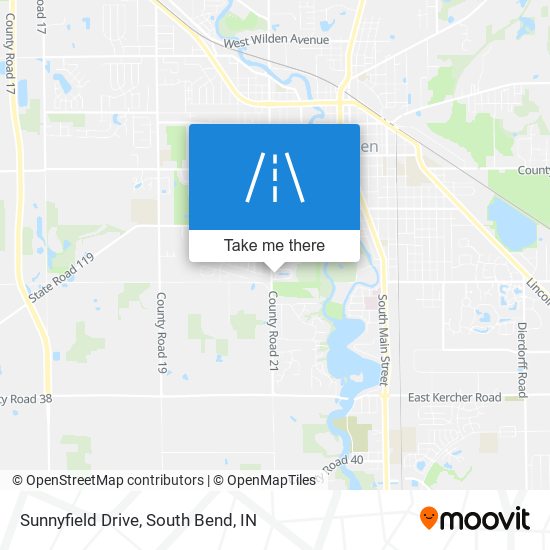 Sunnyfield Drive map