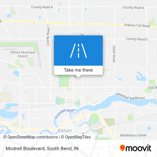 Modrell Boulevard map