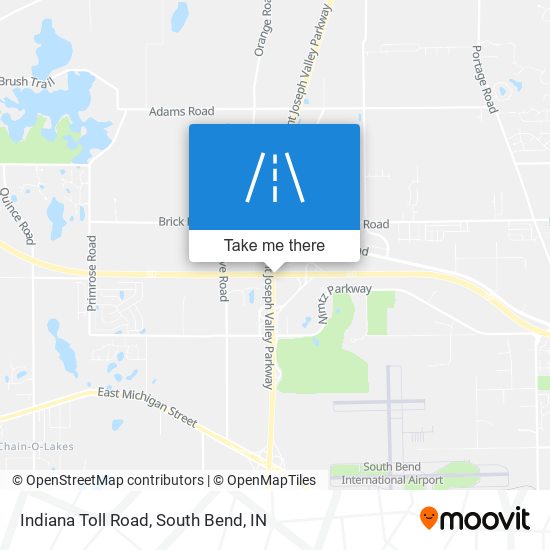 Indiana Toll Road map