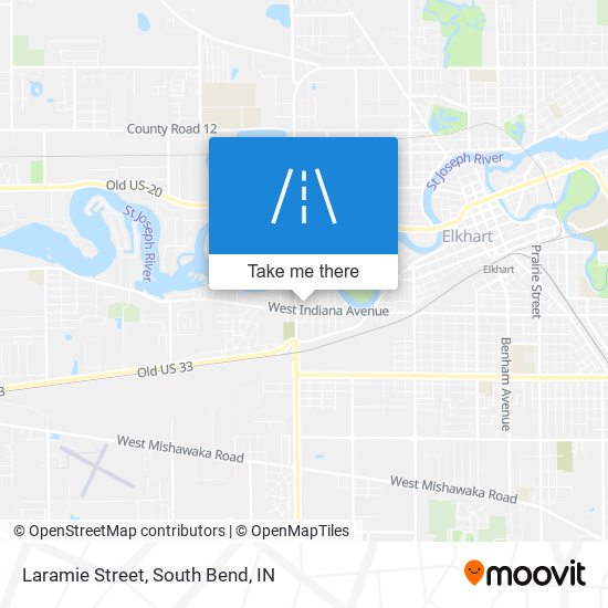 Laramie Street map