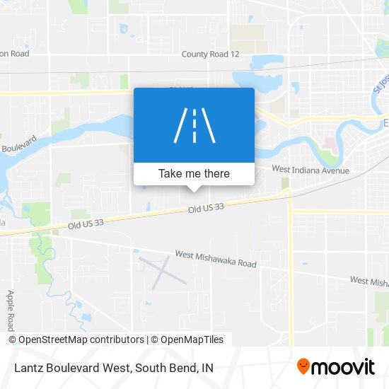 Lantz Boulevard West map