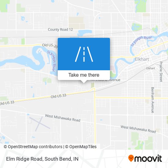 Mapa de Elm Ridge Road