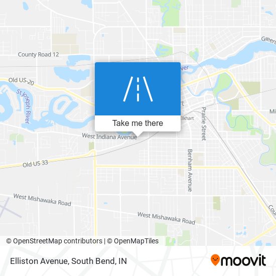 Elliston Avenue map