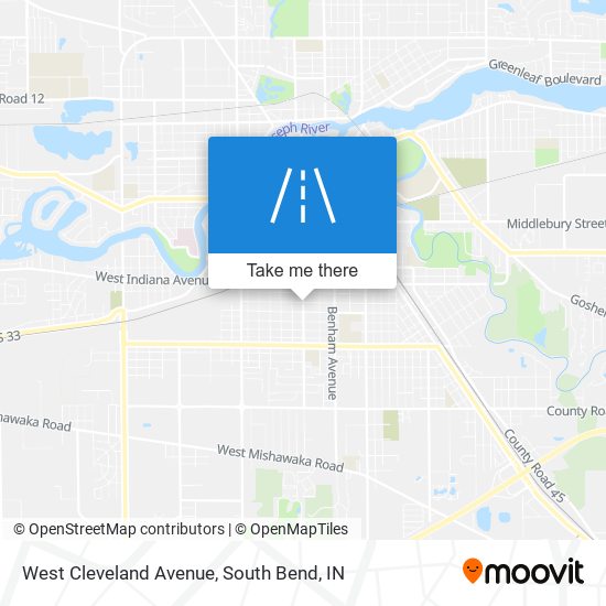 Mapa de West Cleveland Avenue