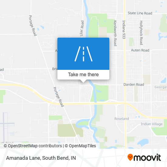 Amanada Lane map