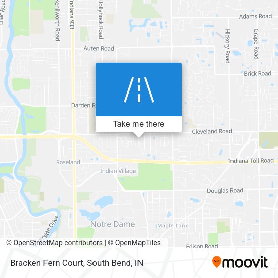 Mapa de Bracken Fern Court
