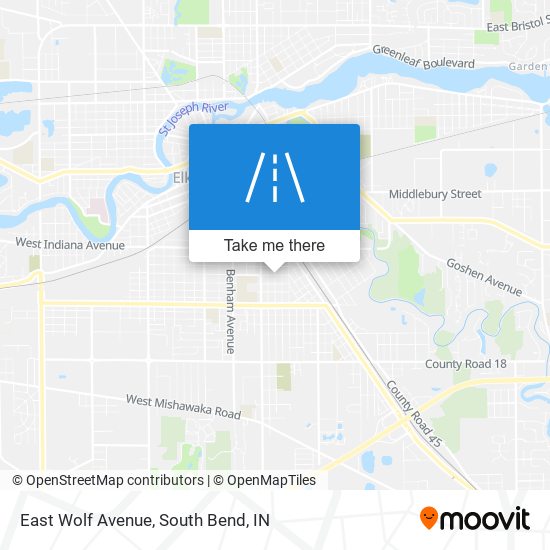 East Wolf Avenue map