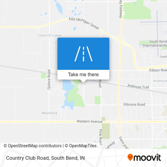 Mapa de Country Club Road