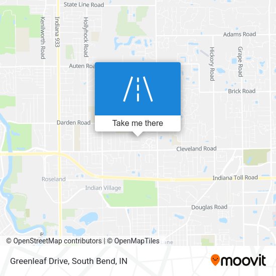 Greenleaf Drive map