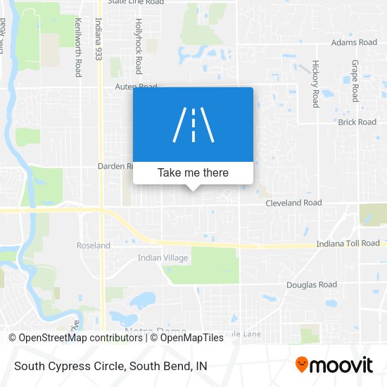 South Cypress Circle map
