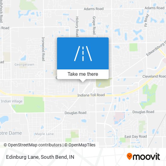 Edinburg Lane map