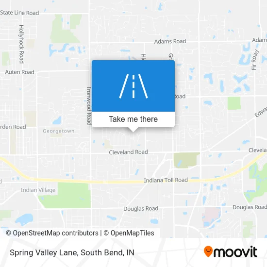 Spring Valley Lane map