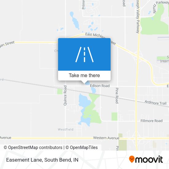 Easement Lane map