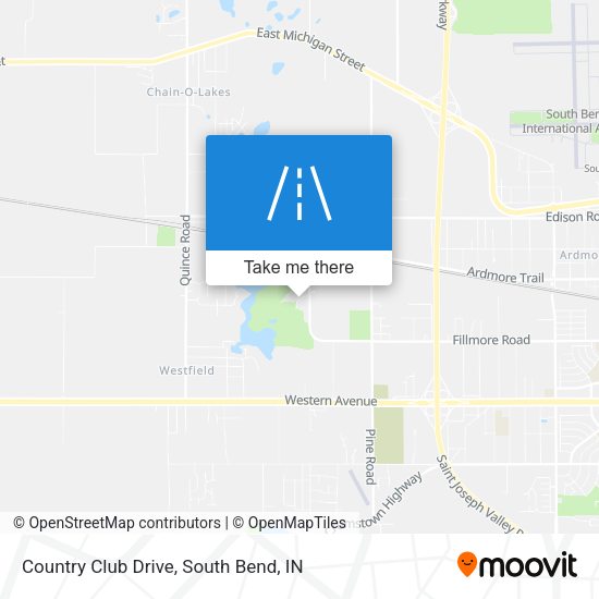 Country Club Drive map