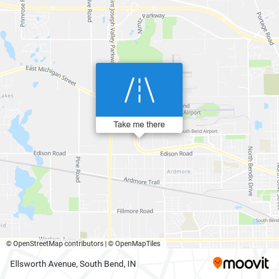 Mapa de Ellsworth Avenue