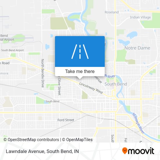 Mapa de Lawndale Avenue