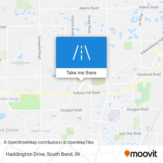 Haddington Drive map