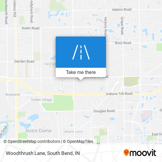 Mapa de Woodthrush Lane