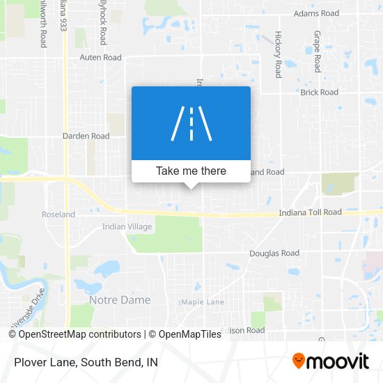 Plover Lane map