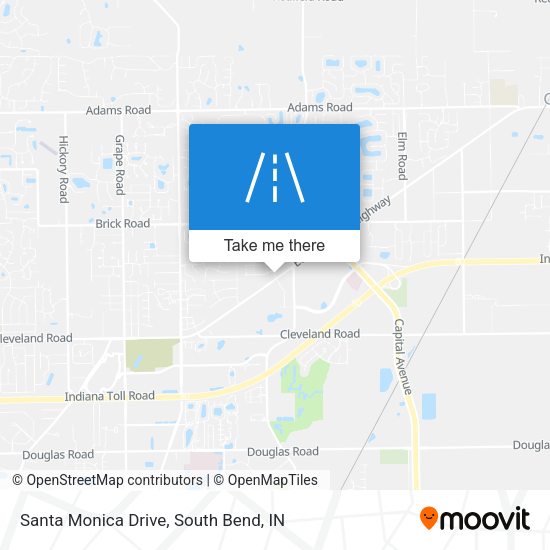 Santa Monica Drive map