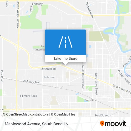 Maplewood Avenue map