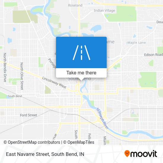 Mapa de East Navarre Street
