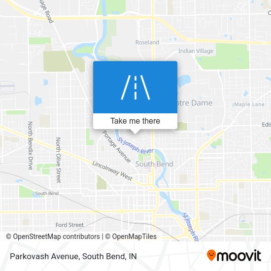 Mapa de Parkovash Avenue