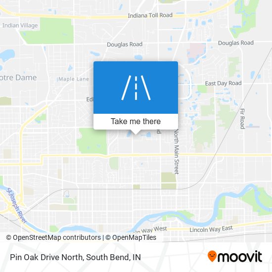 Pin Oak Drive North map