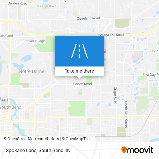 Mapa de Spokane Lane