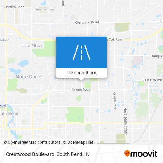 Mapa de Crestwood Boulevard