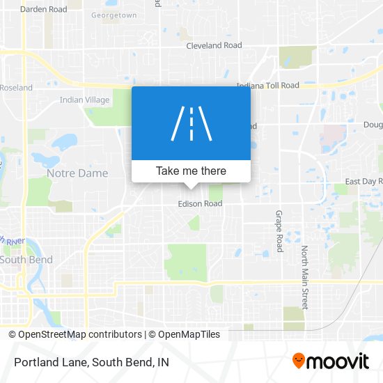 Mapa de Portland Lane