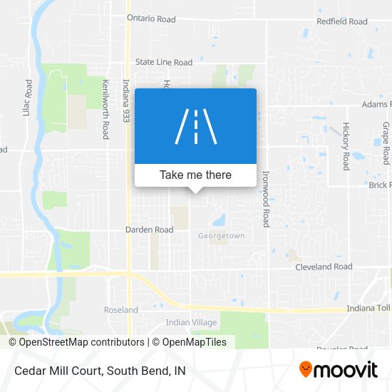 Cedar Mill Court map