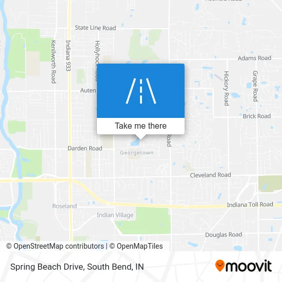 Spring Beach Drive map