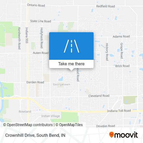 Crownhill Drive map
