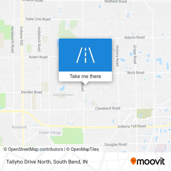 Tallyho Drive North map