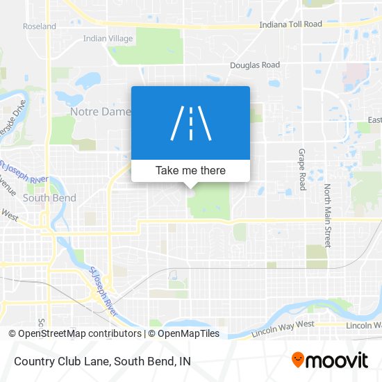 Country Club Lane map