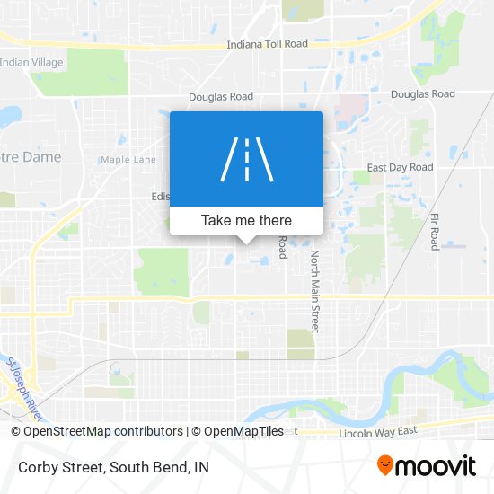 Corby Street map