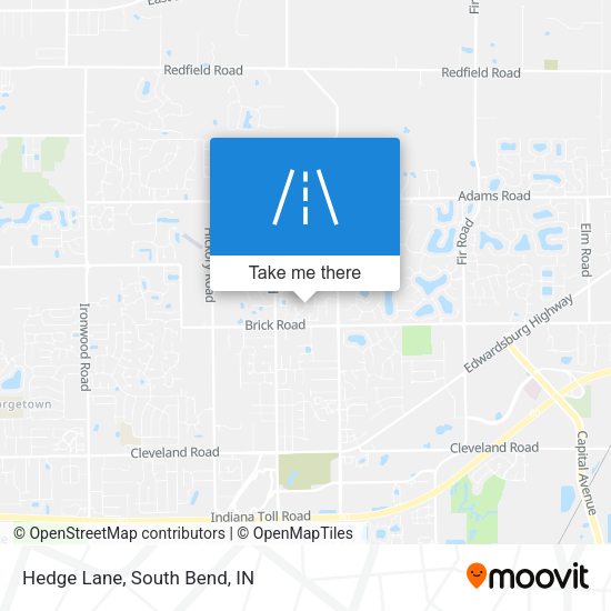 Hedge Lane map