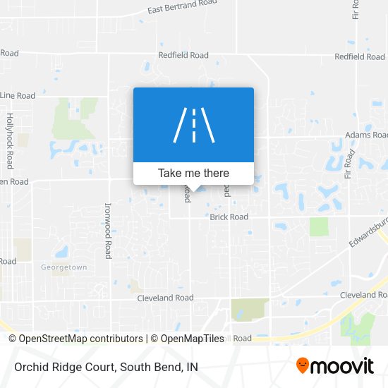 Mapa de Orchid Ridge Court
