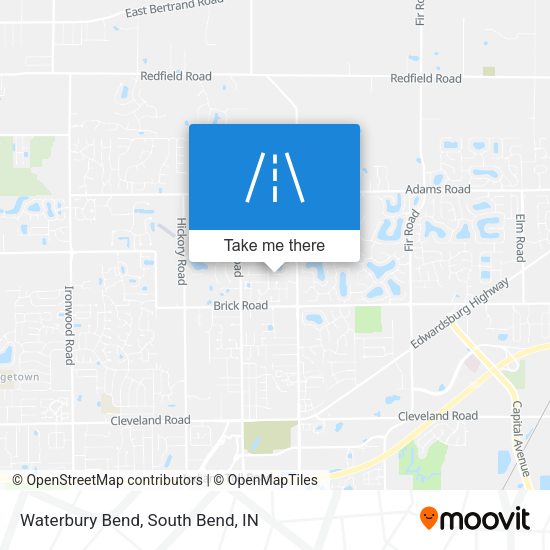 Mapa de Waterbury Bend