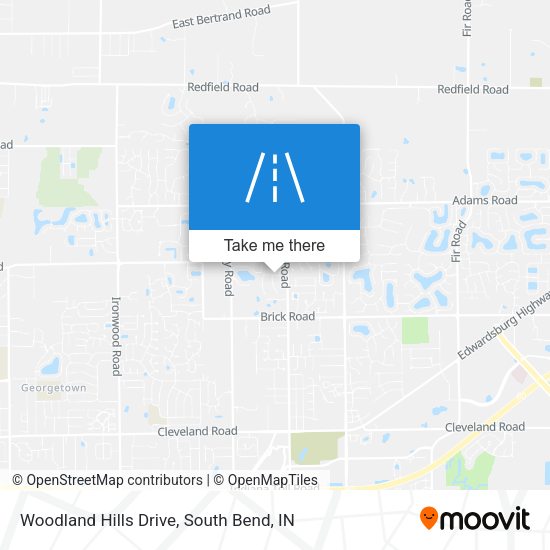 Woodland Hills Drive map