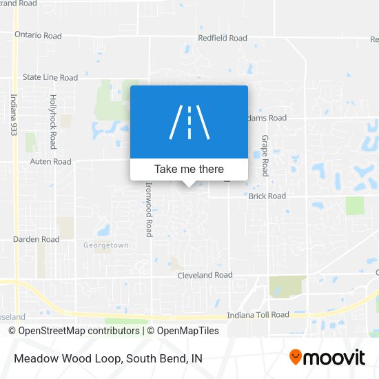 Meadow Wood Loop map