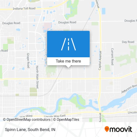 Mapa de Spinn Lane