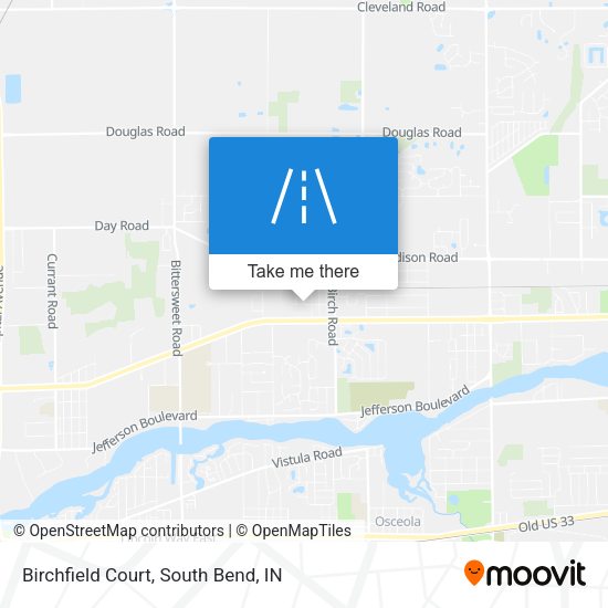 Mapa de Birchfield Court