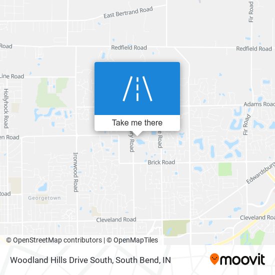 Woodland Hills Drive South map