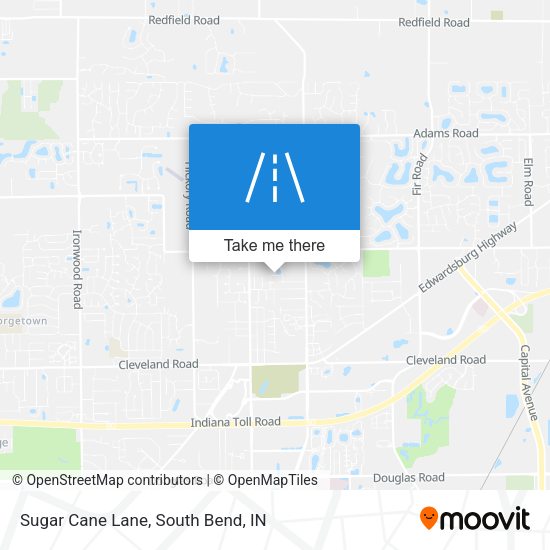 Sugar Cane Lane map