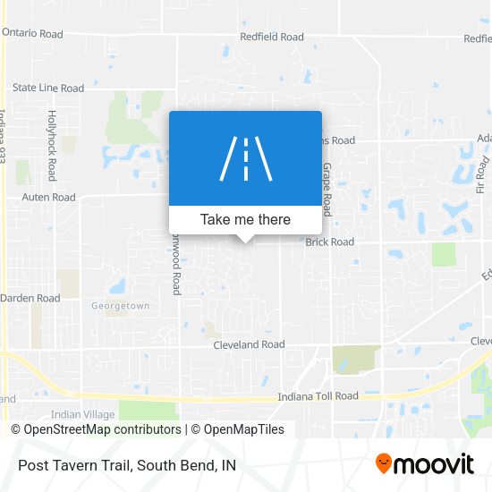 Post Tavern Trail map