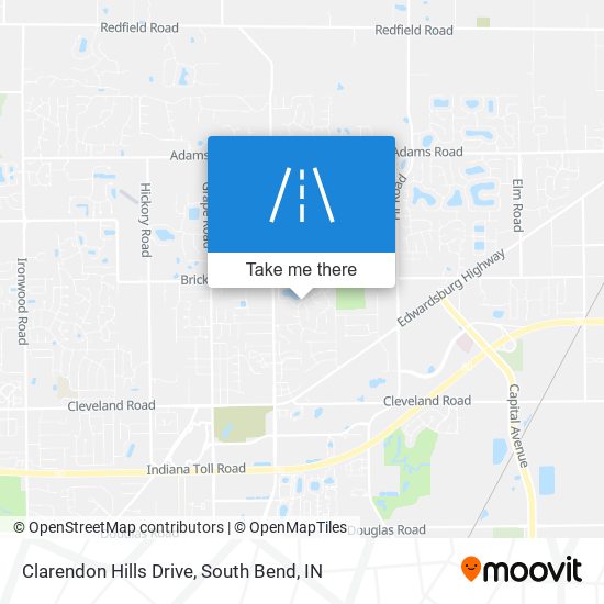 Mapa de Clarendon Hills Drive
