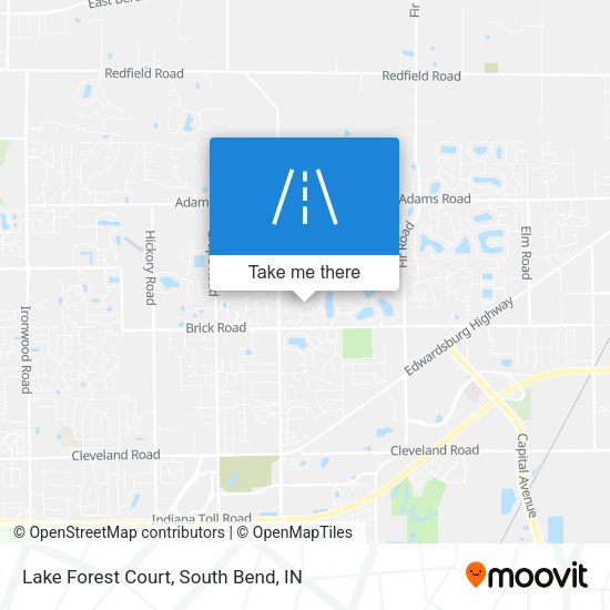 Lake Forest Court map